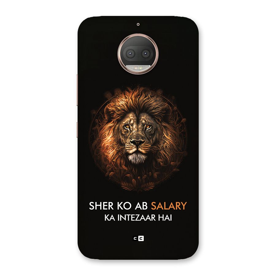 Sher On Salary Back Case for Moto G5s Plus