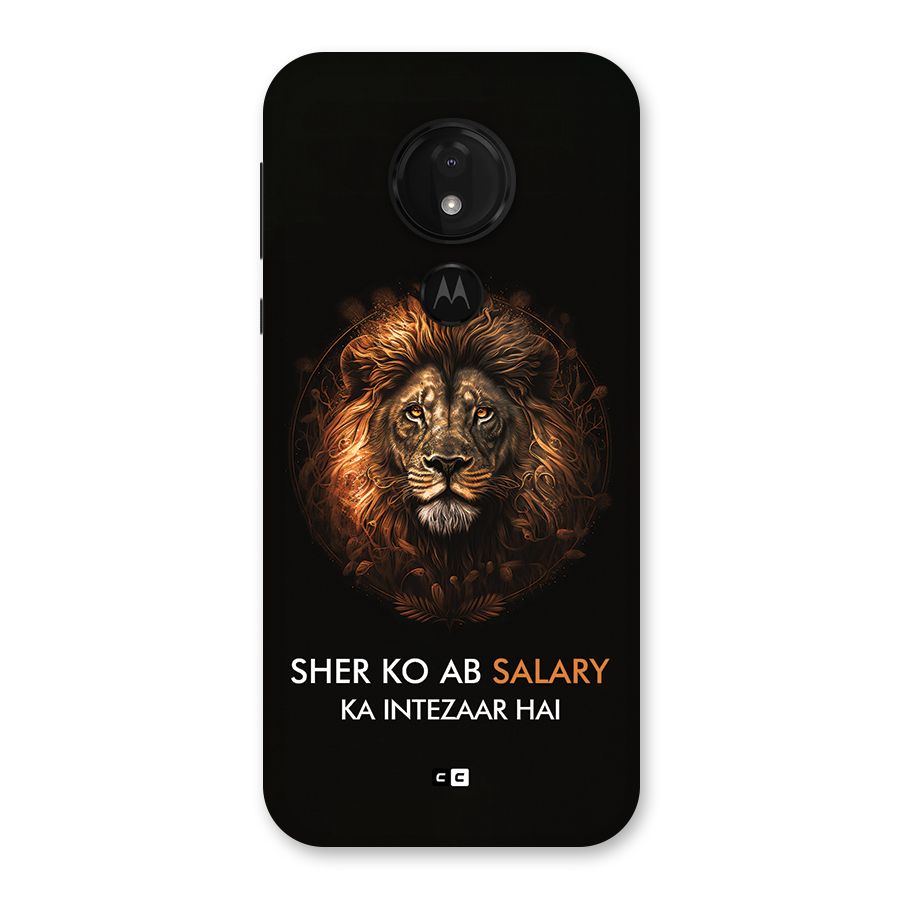 Sher On Salary Back Case for Moto G7 Power