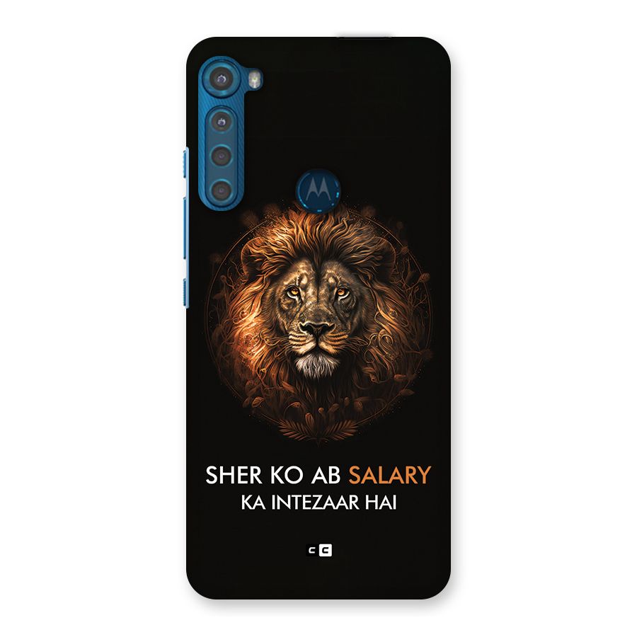 Sher On Salary Back Case for Motorola One Fusion Plus