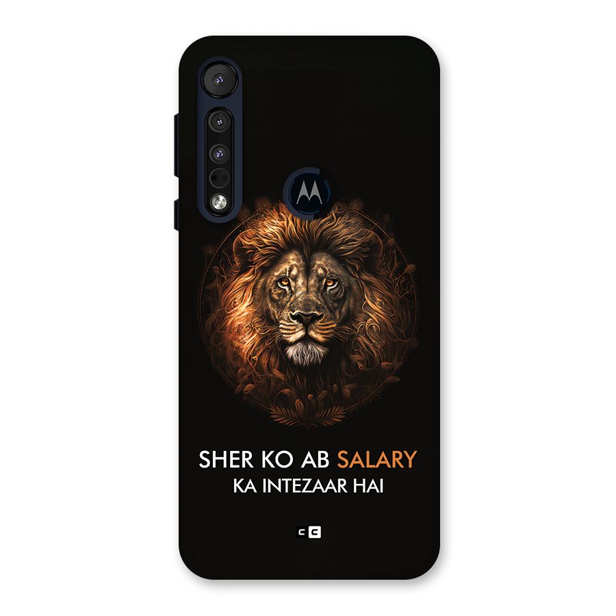 Sher On Salary Back Case for Motorola One Macro