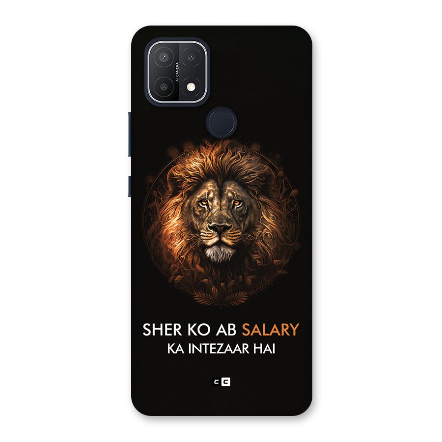 Sher On Salary Back Case for Oppo A15