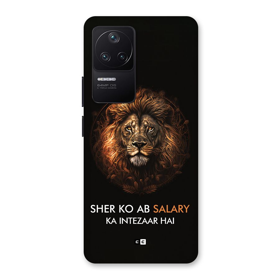 Sher On Salary Back Case for Poco F4 5G
