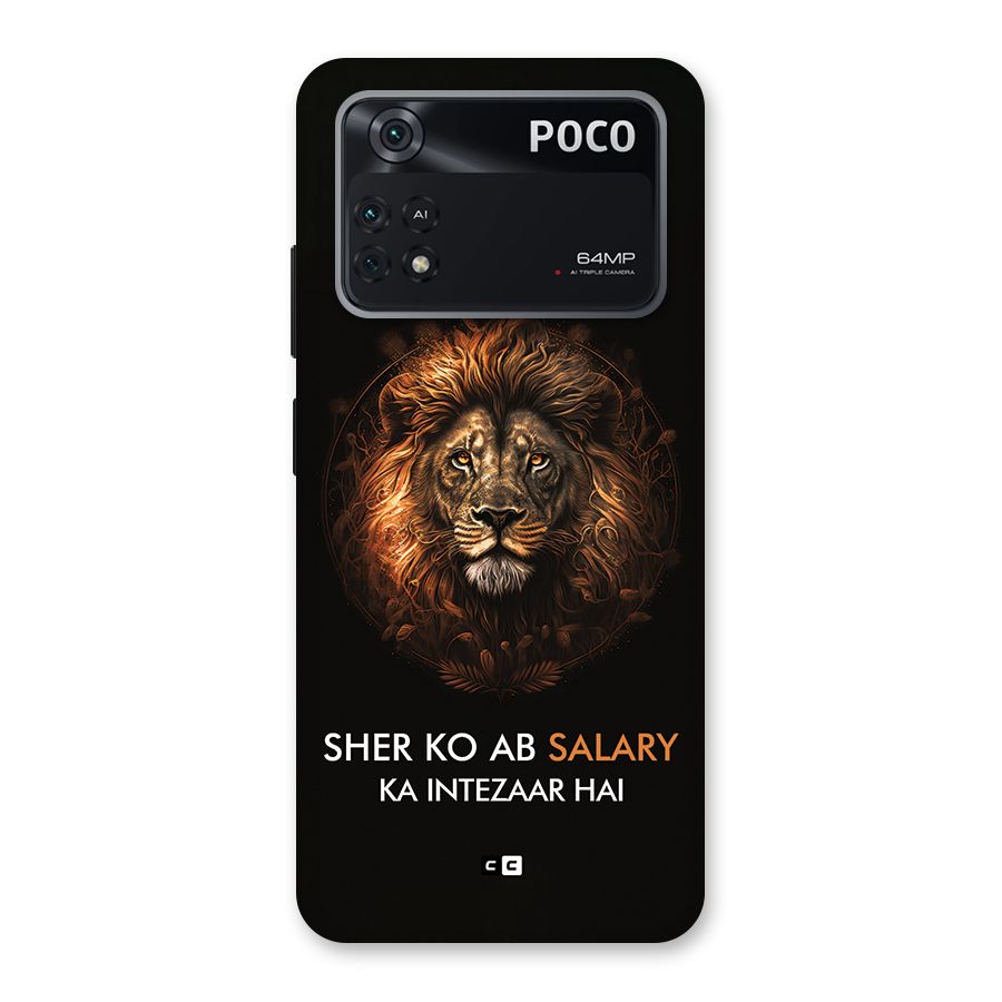 Sher On Salary Back Case for Poco M4 Pro 4G