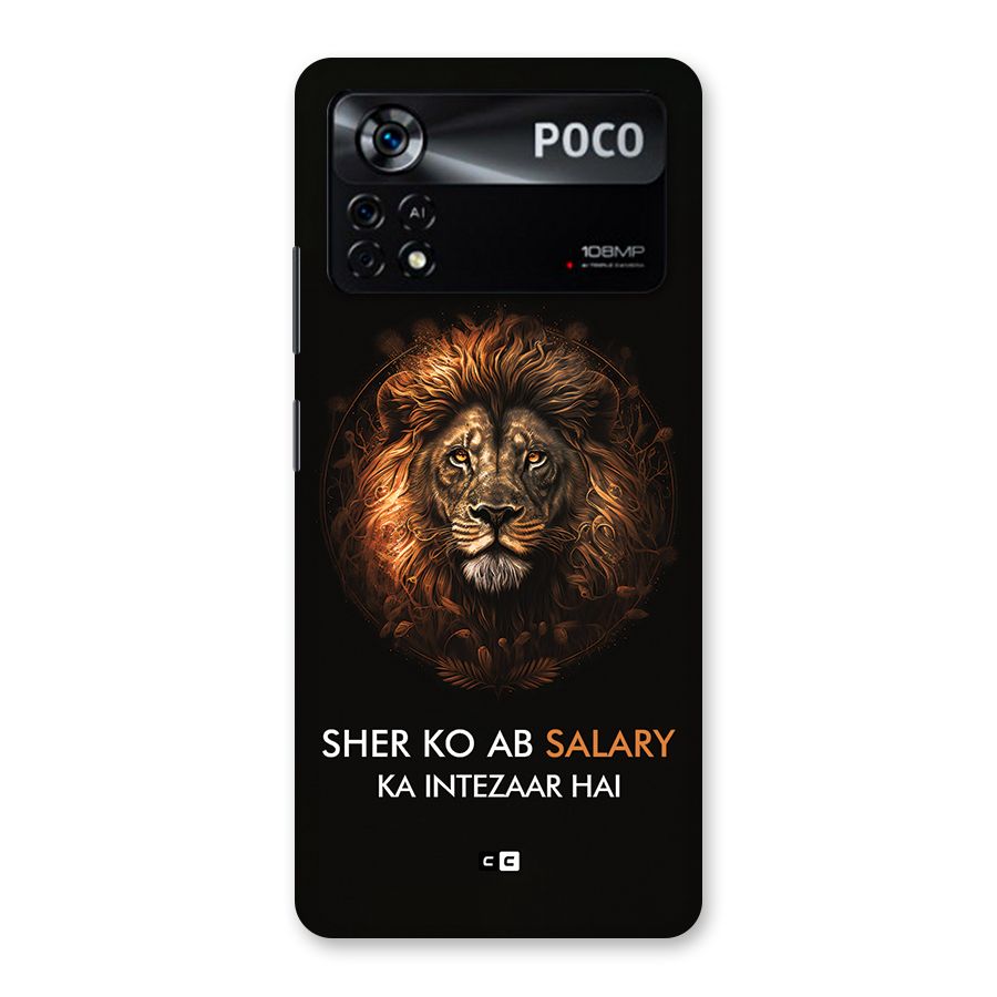 Sher On Salary Back Case for Poco X4 Pro 5G