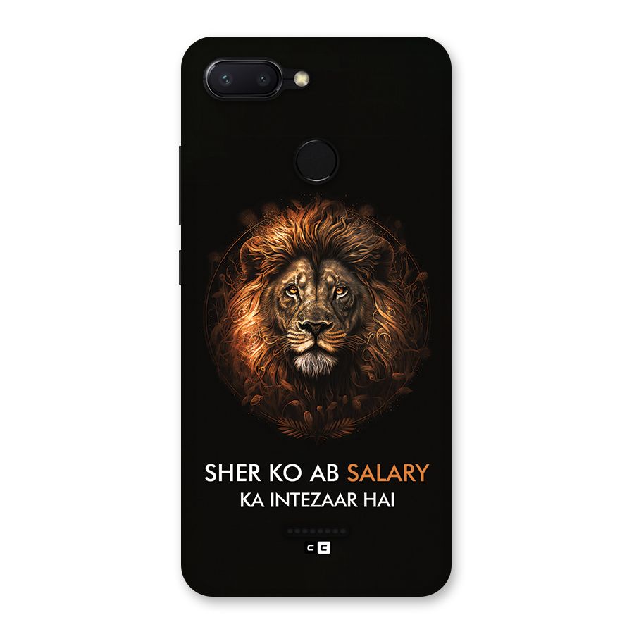 Sher On Salary Back Case for Redmi 6