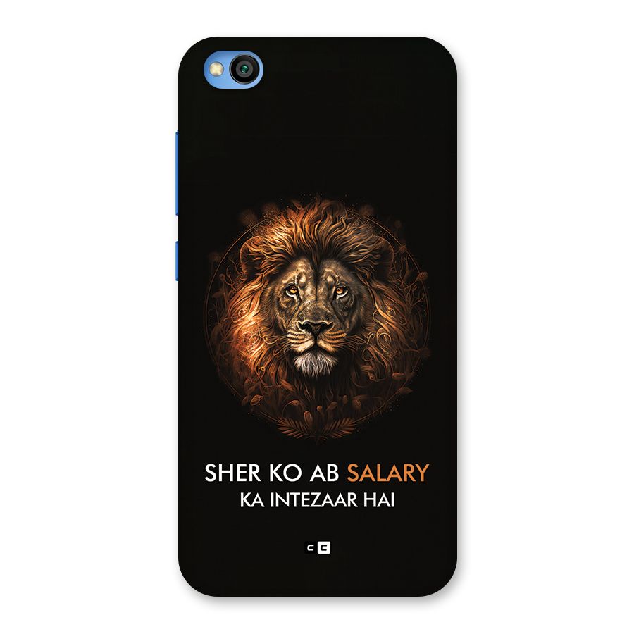 Sher On Salary Back Case for Redmi Go