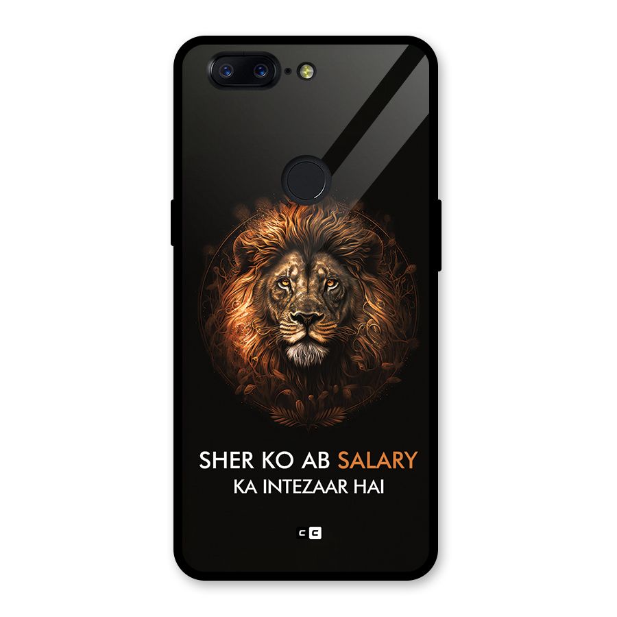 Sher On Salary Glass Back Case for OnePlus 5T