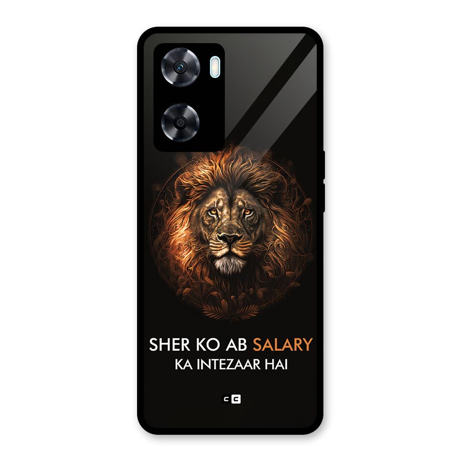 Sher On Salary Glass Back Case for Oppo A77