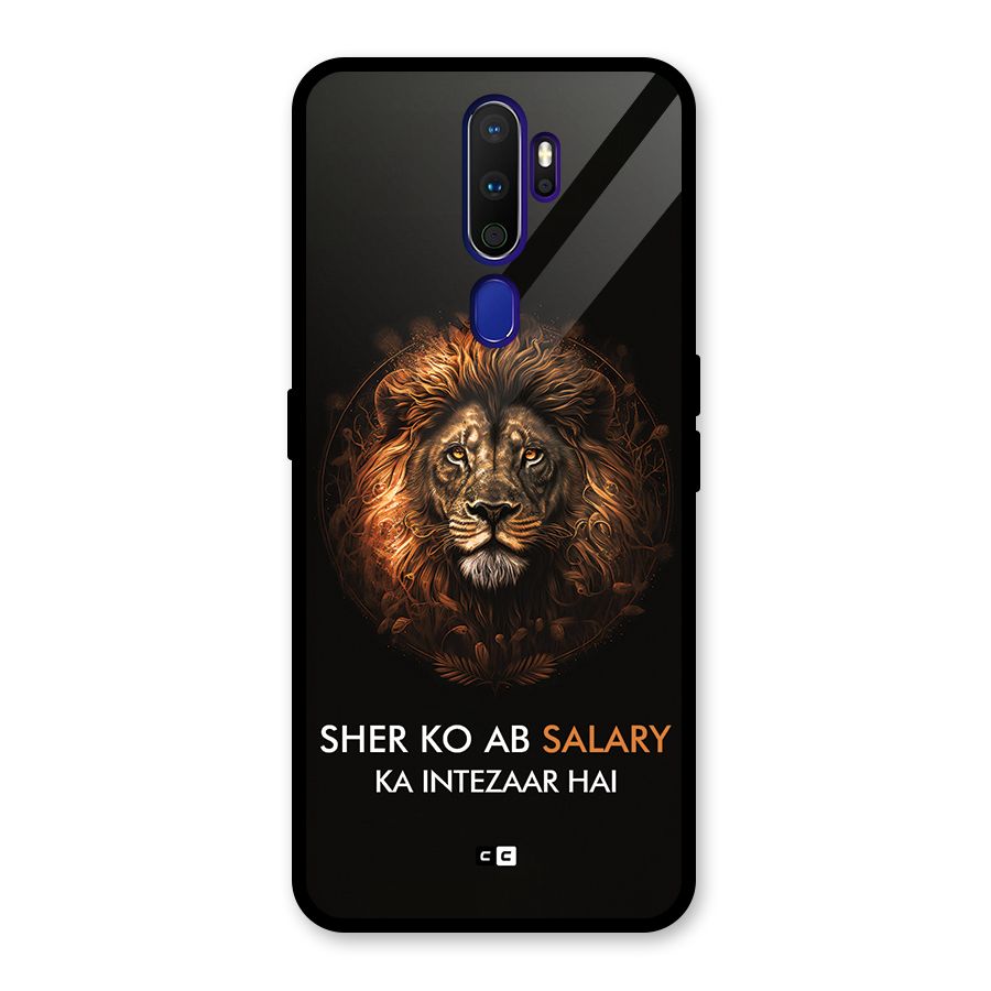 Sher On Salary Glass Back Case for Oppo A9 (2020)
