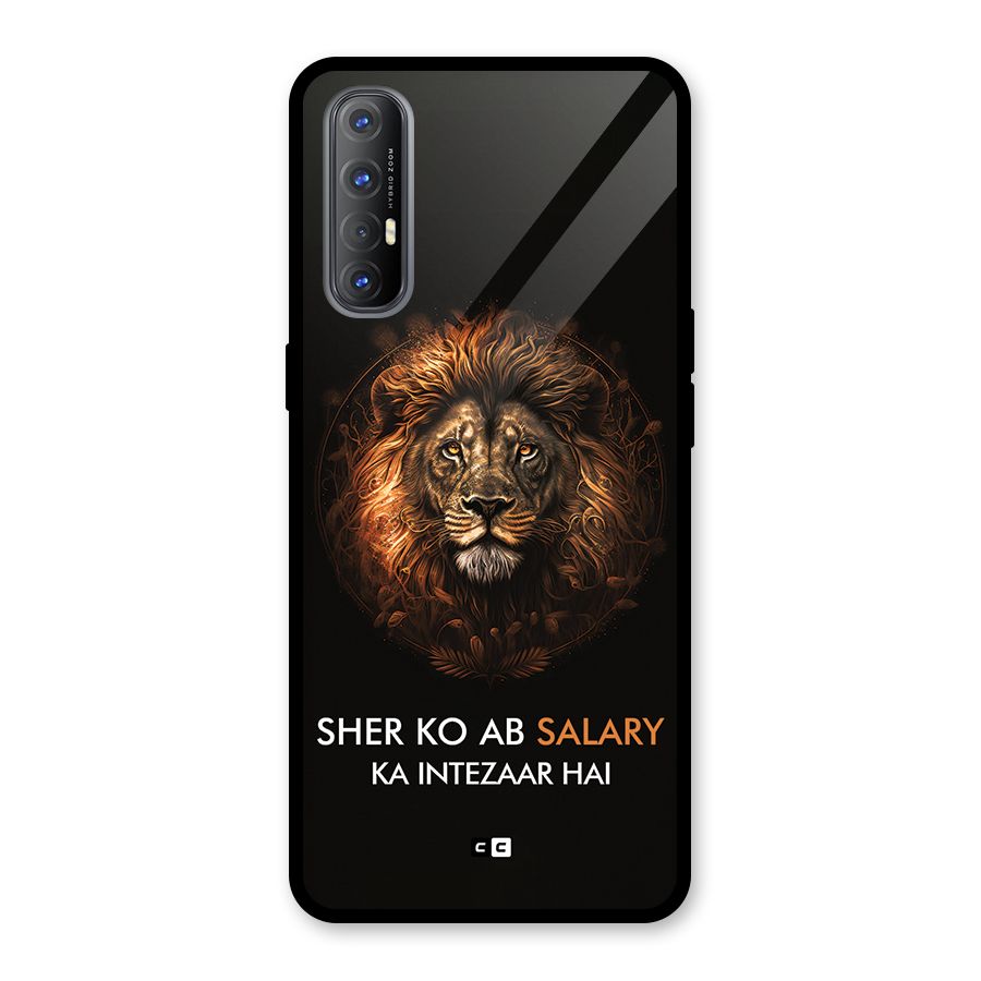 Sher On Salary Glass Back Case for Oppo Reno3 Pro