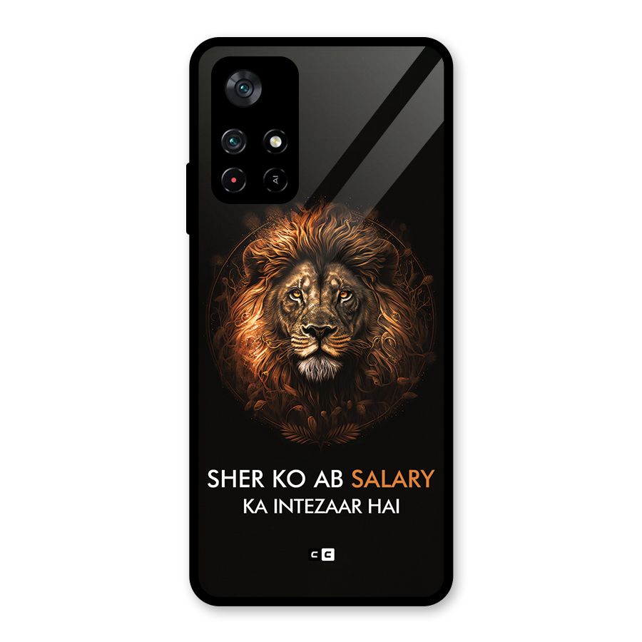 Sher On Salary Glass Back Case for Poco M4 Pro 5G
