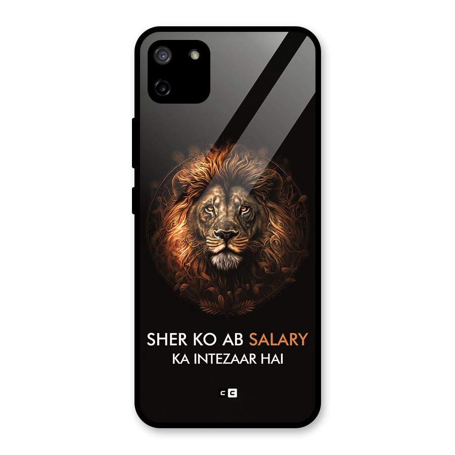 Sher On Salary Glass Back Case for Realme C11