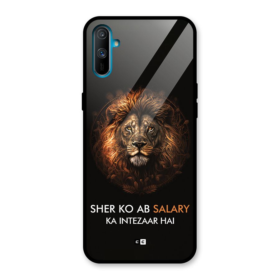 Sher On Salary Glass Back Case for Realme C3