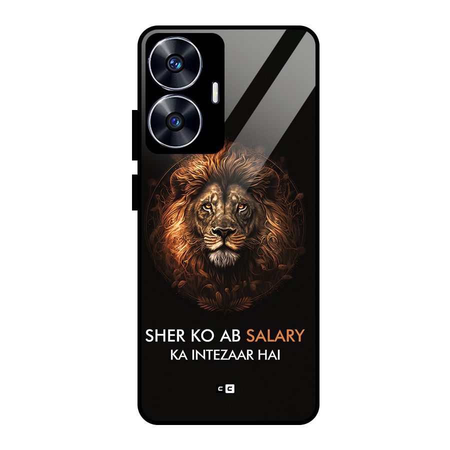 Sher On Salary Glass Back Case for Realme Narzo N55