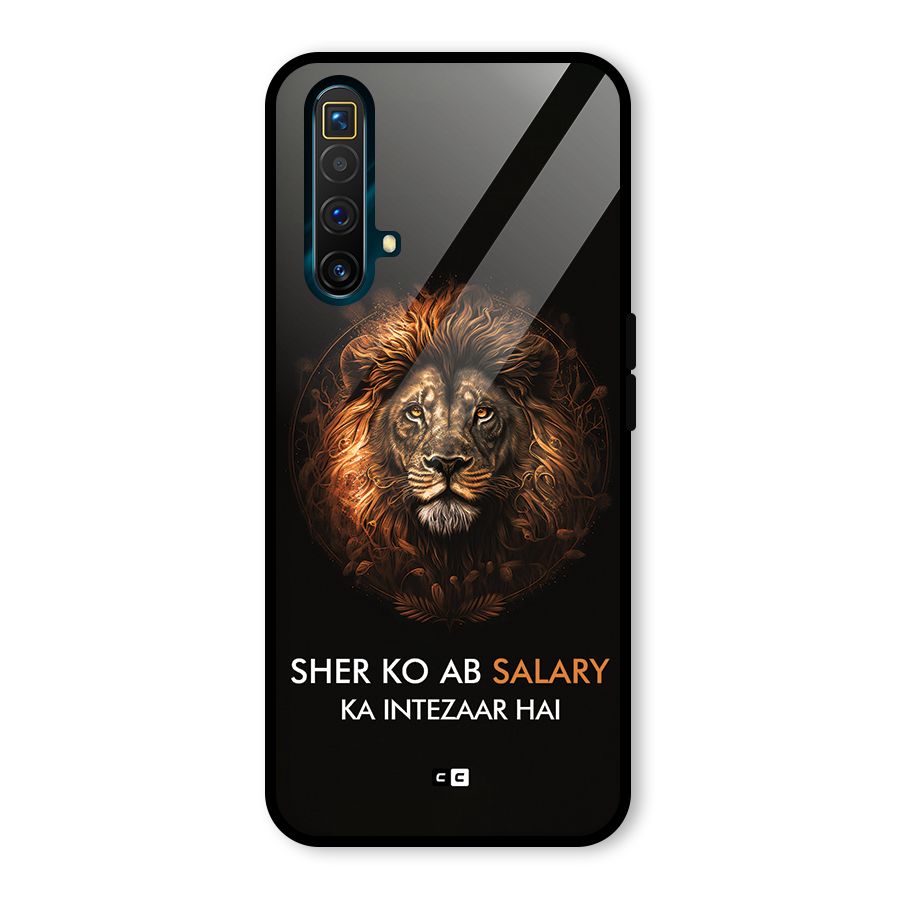 Sher On Salary Glass Back Case for Realme X3
