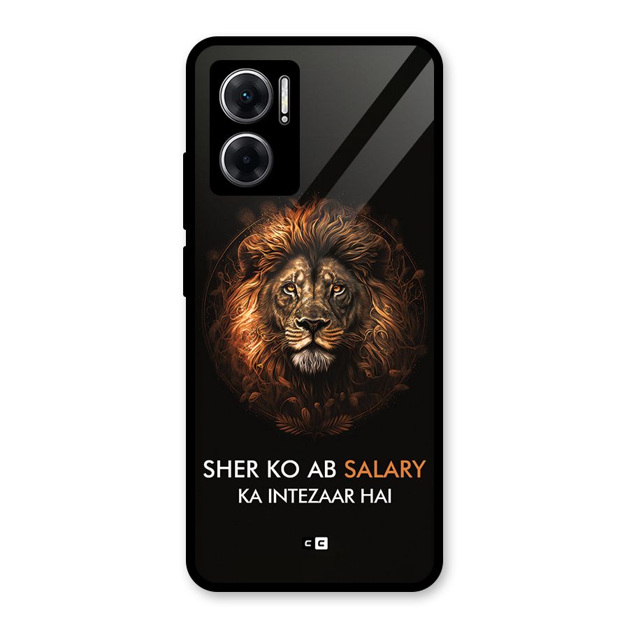 Sher On Salary Glass Back Case for Redmi 11 Prime 5G