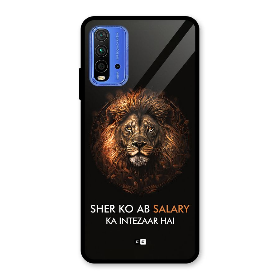 Sher On Salary Glass Back Case for Redmi 9 Power