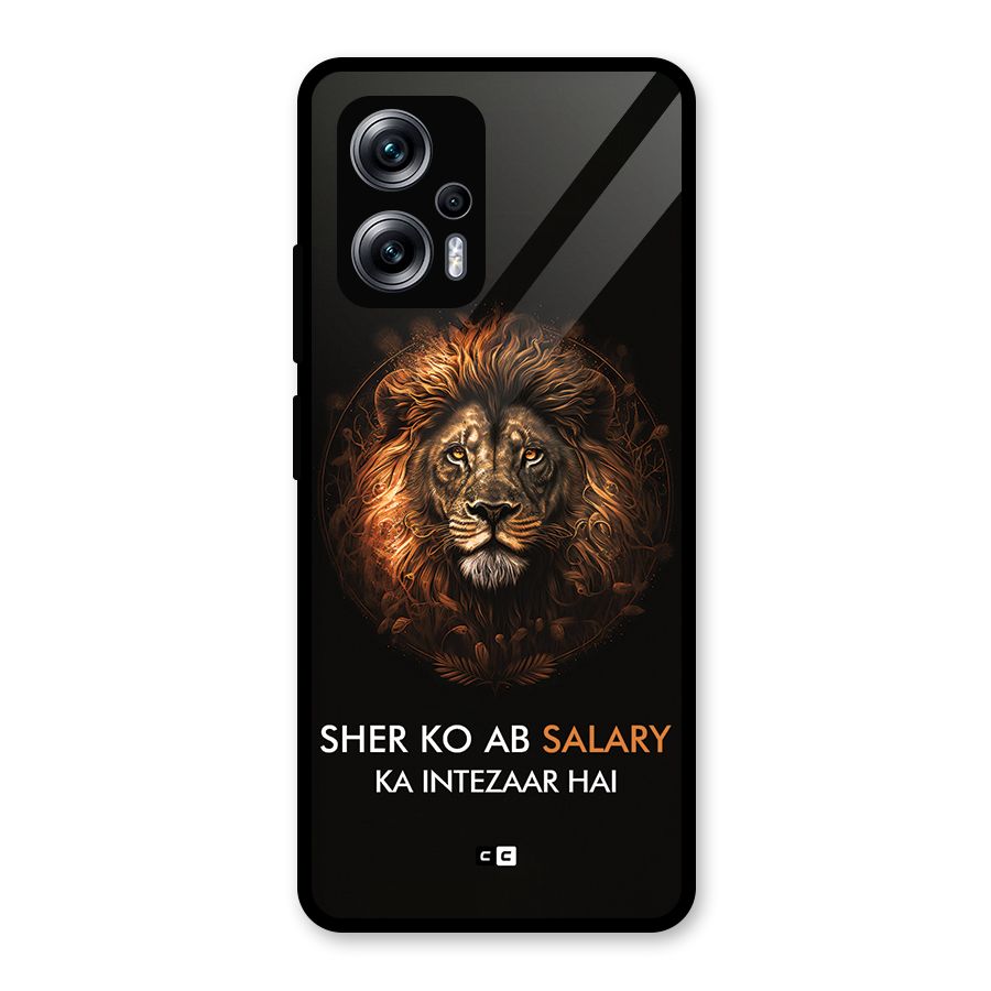 Sher On Salary Glass Back Case for Redmi K50i
