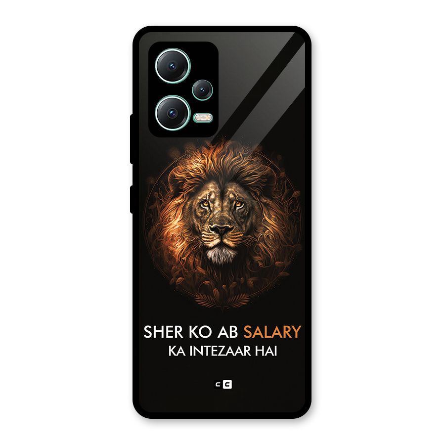 Sher On Salary Glass Back Case for Redmi Note 12 5G