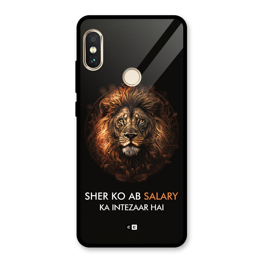 Sher On Salary Glass Back Case for Redmi Note 5 Pro