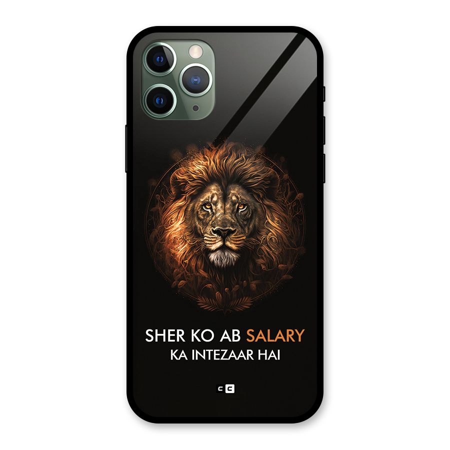 Sher On Salary Glass Back Case for iPhone 11 Pro