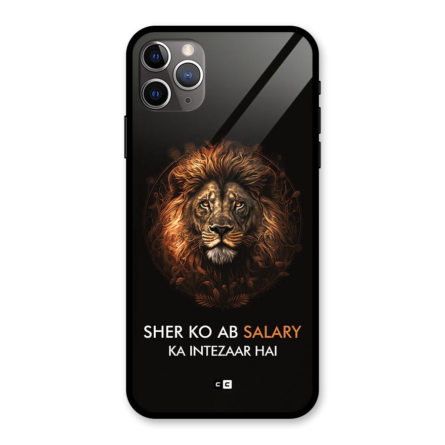 Sher On Salary Glass Back Case for iPhone 11 Pro Max