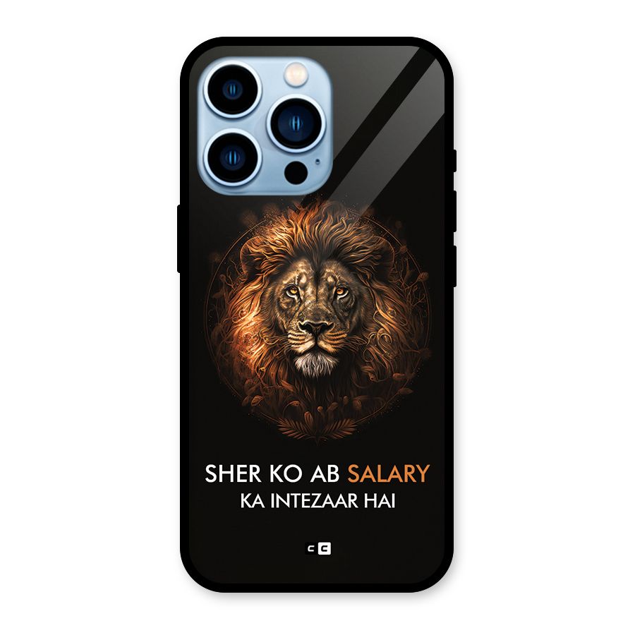 Sher On Salary Glass Back Case for iPhone 13 Pro