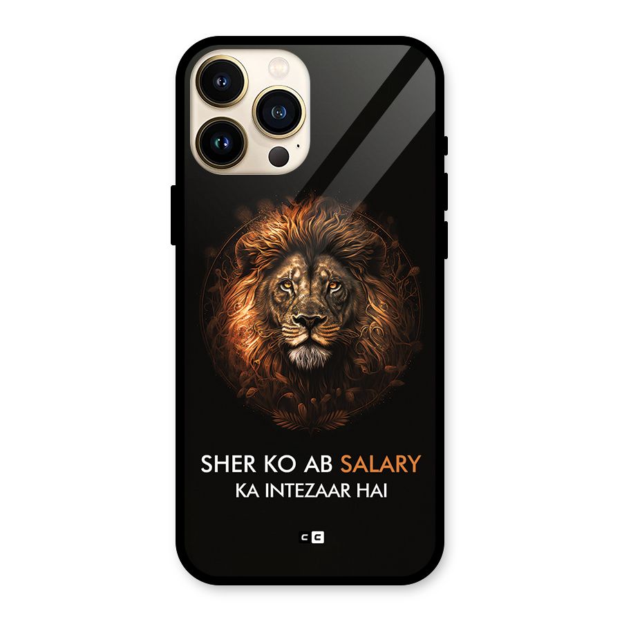 Sher On Salary Glass Back Case for iPhone 13 Pro Max