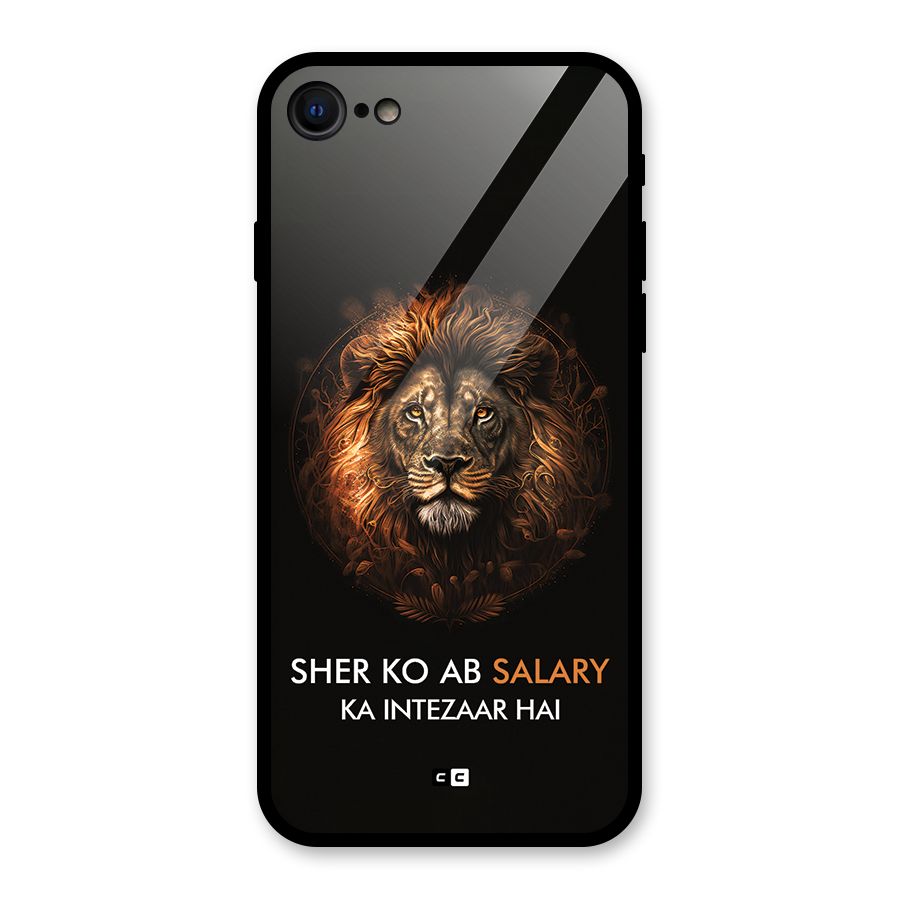 Sher On Salary Glass Back Case for iPhone SE 2022