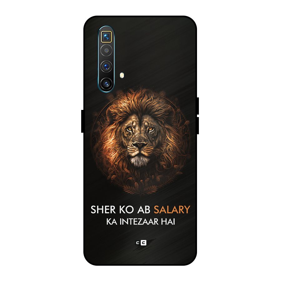 Sher On Salary Metal Back Case for Realme X3 SuperZoom