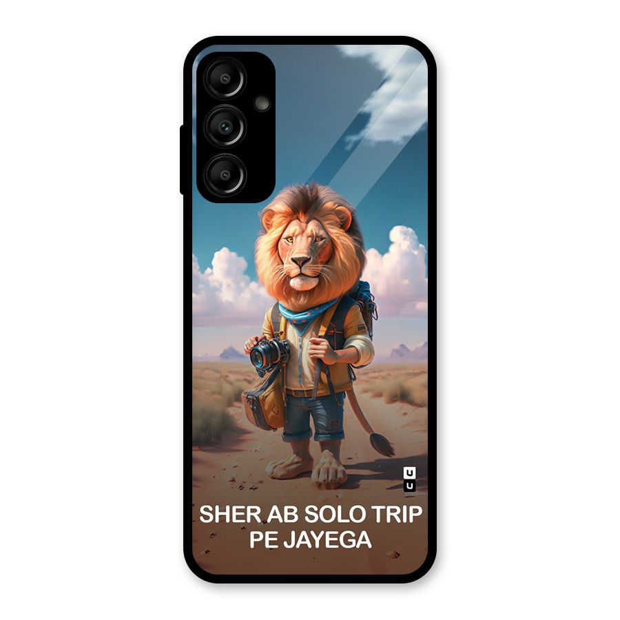 Sher Solo Trip Glass Back Case for Galaxy A14 5G
