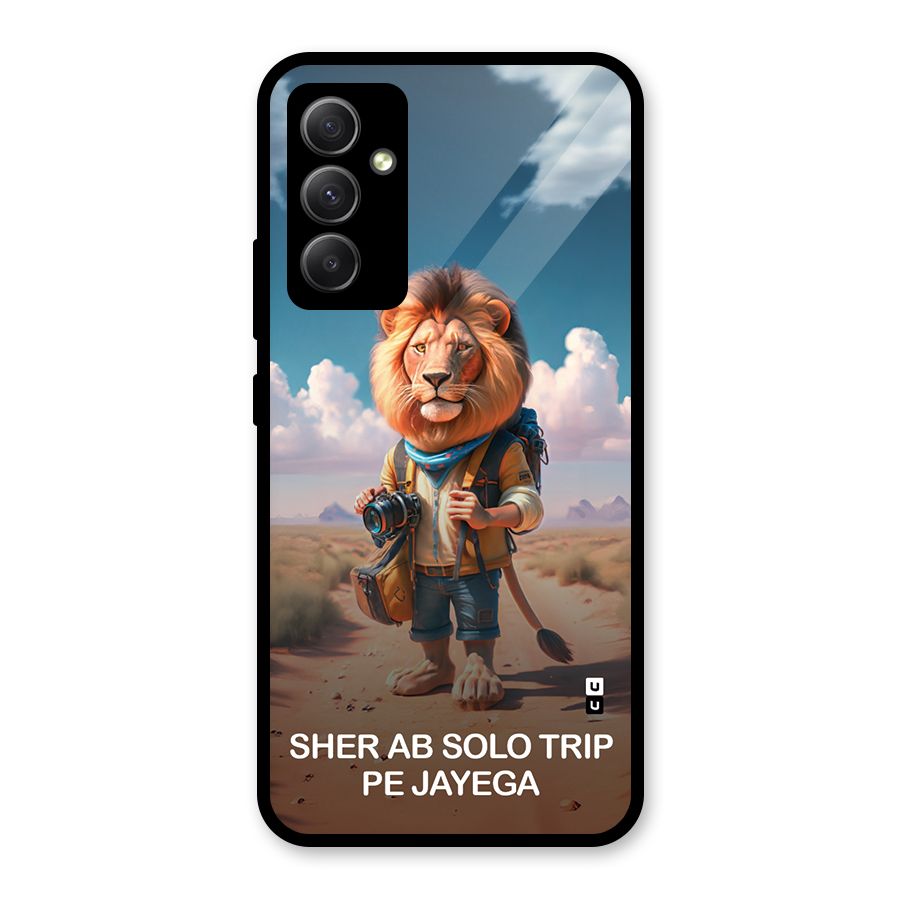 Sher Solo Trip Glass Back Case for Galaxy A34
