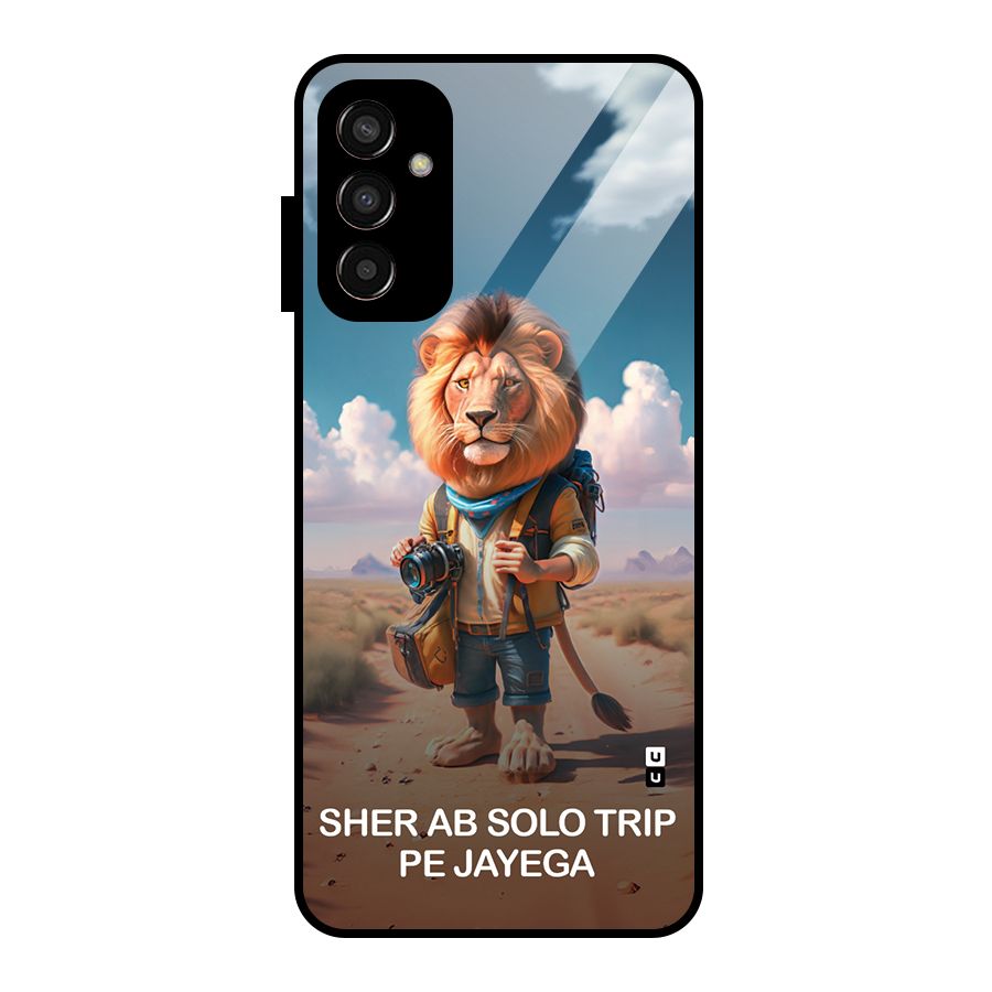 Sher Solo Trip Glass Back Case for Galaxy F13