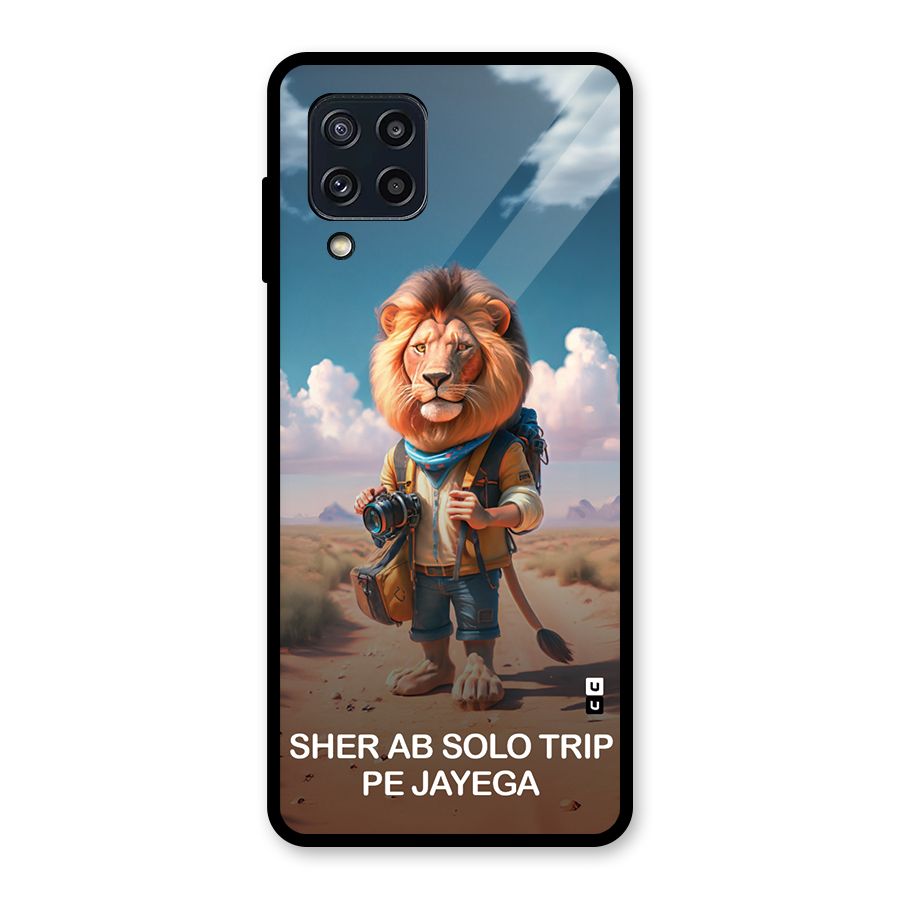 Sher Solo Trip Glass Back Case for Galaxy M32