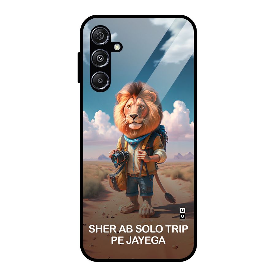 Sher Solo Trip Glass Back Case for Galaxy M34 5G