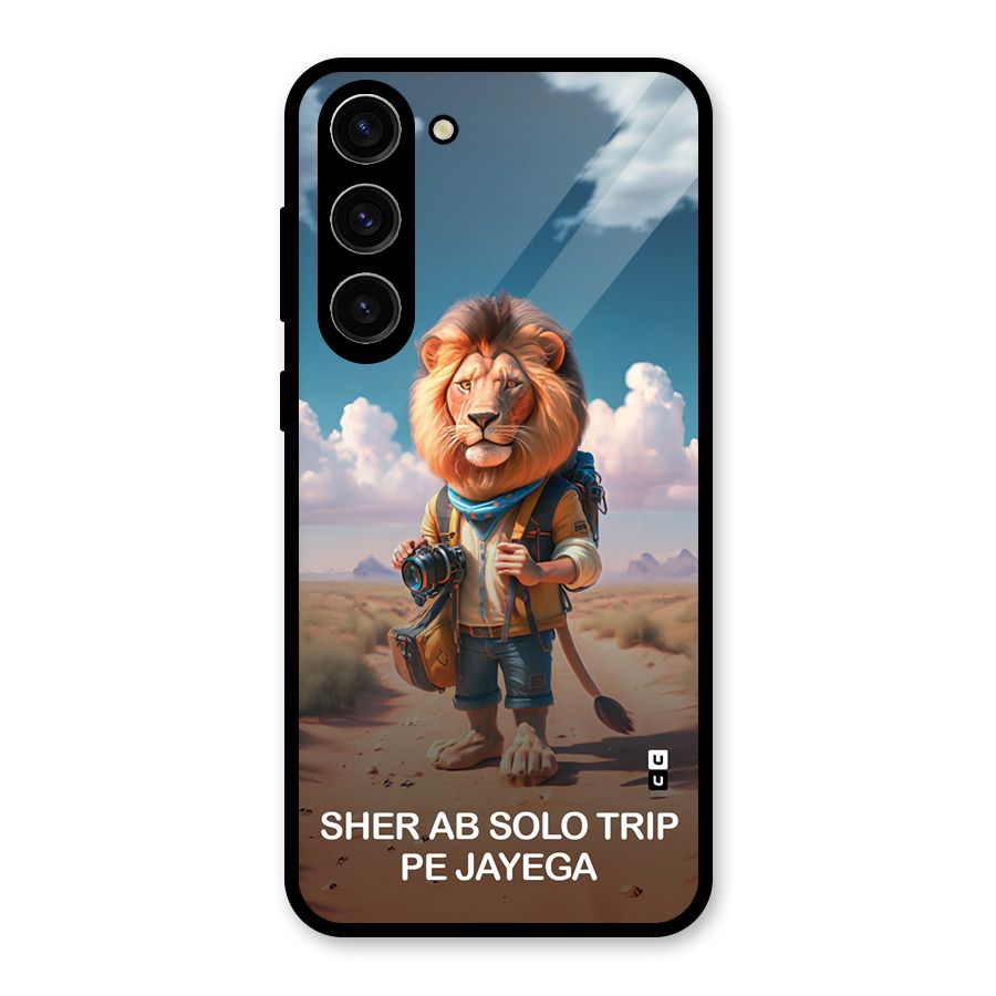 Sher Solo Trip Glass Back Case for Galaxy S23 Plus