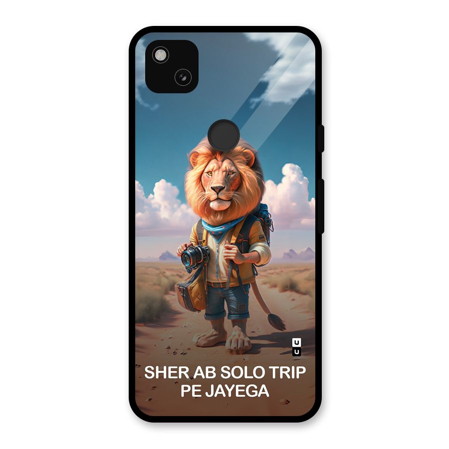 Sher Solo Trip Glass Back Case for Google Pixel 4a