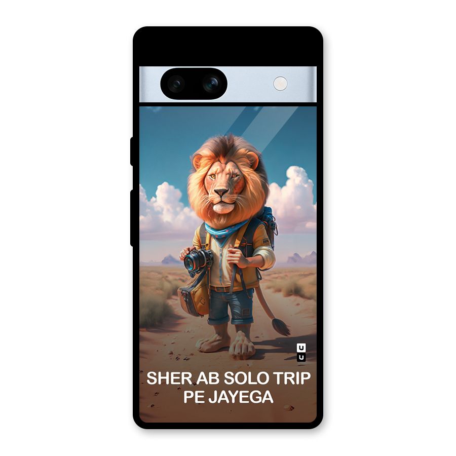 Sher Solo Trip Glass Back Case for Google Pixel 7a
