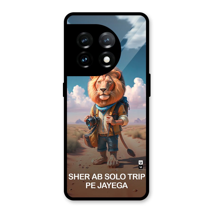 Sher Solo Trip Glass Back Case for OnePlus 11