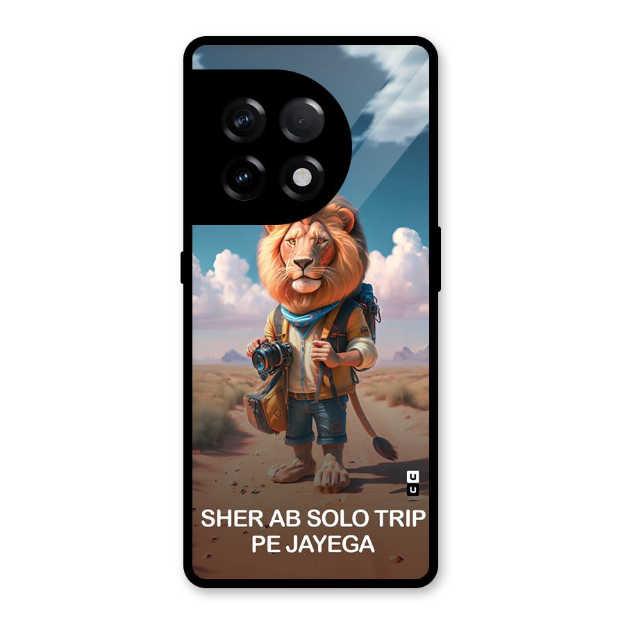 Sher Solo Trip Glass Back Case for OnePlus 11R