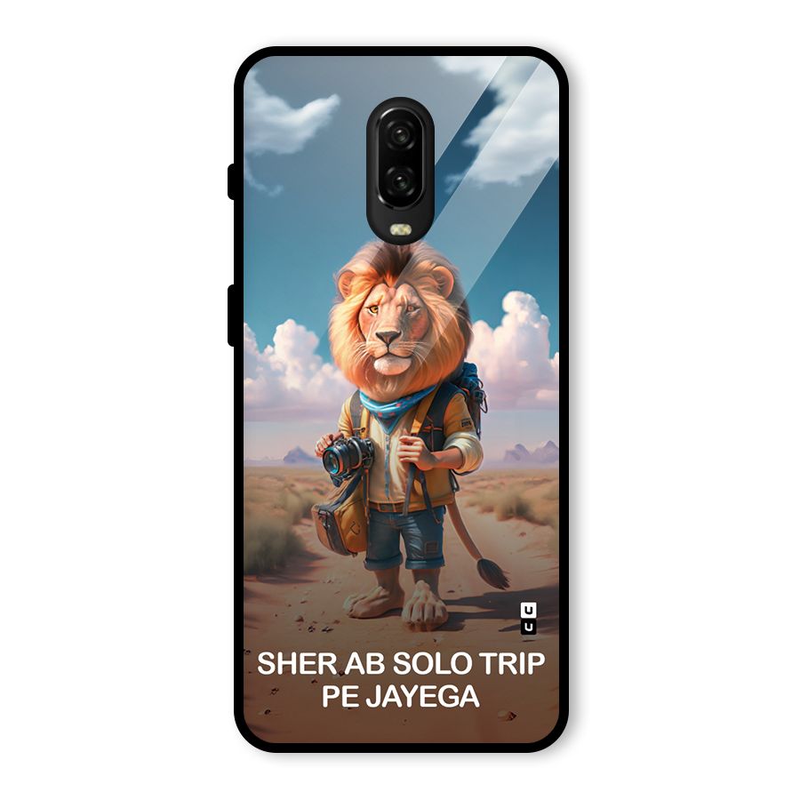 Sher Solo Trip Glass Back Case for OnePlus 6T