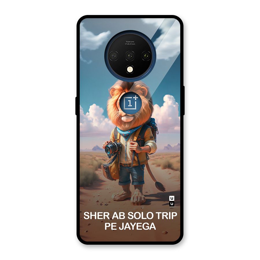 Sher Solo Trip Glass Back Case for OnePlus 7T