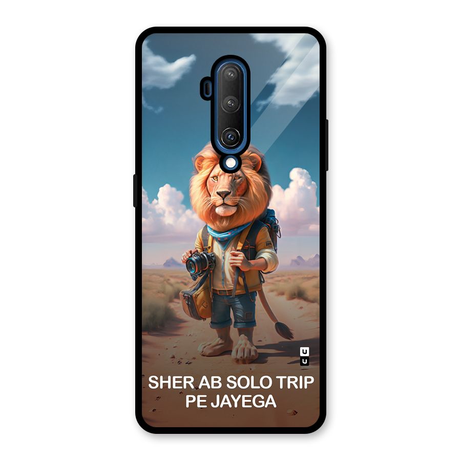 Sher Solo Trip Glass Back Case for OnePlus 7T Pro