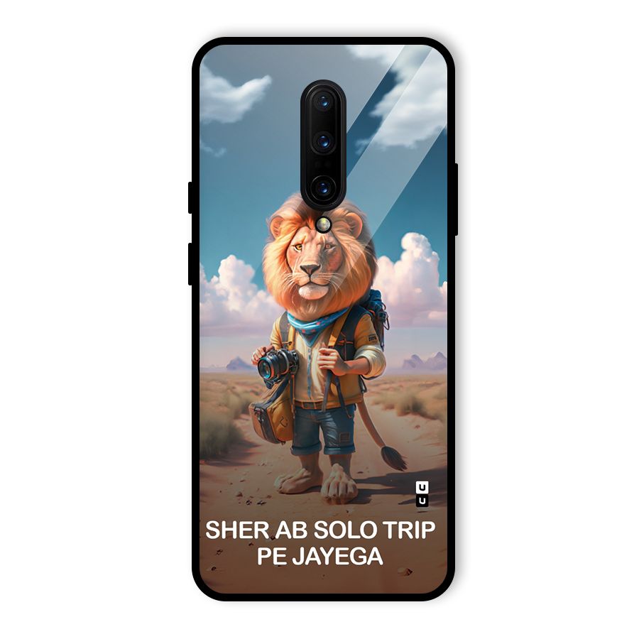Sher Solo Trip Glass Back Case for OnePlus 7 Pro