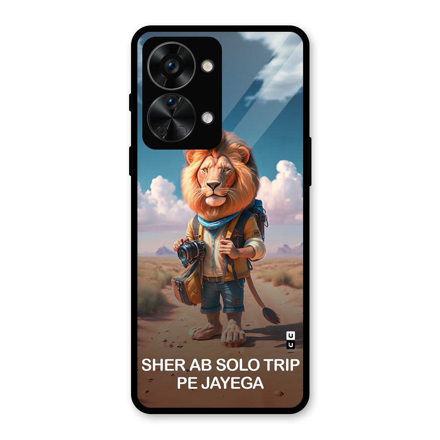 Sher Solo Trip Glass Back Case for OnePlus Nord 2T