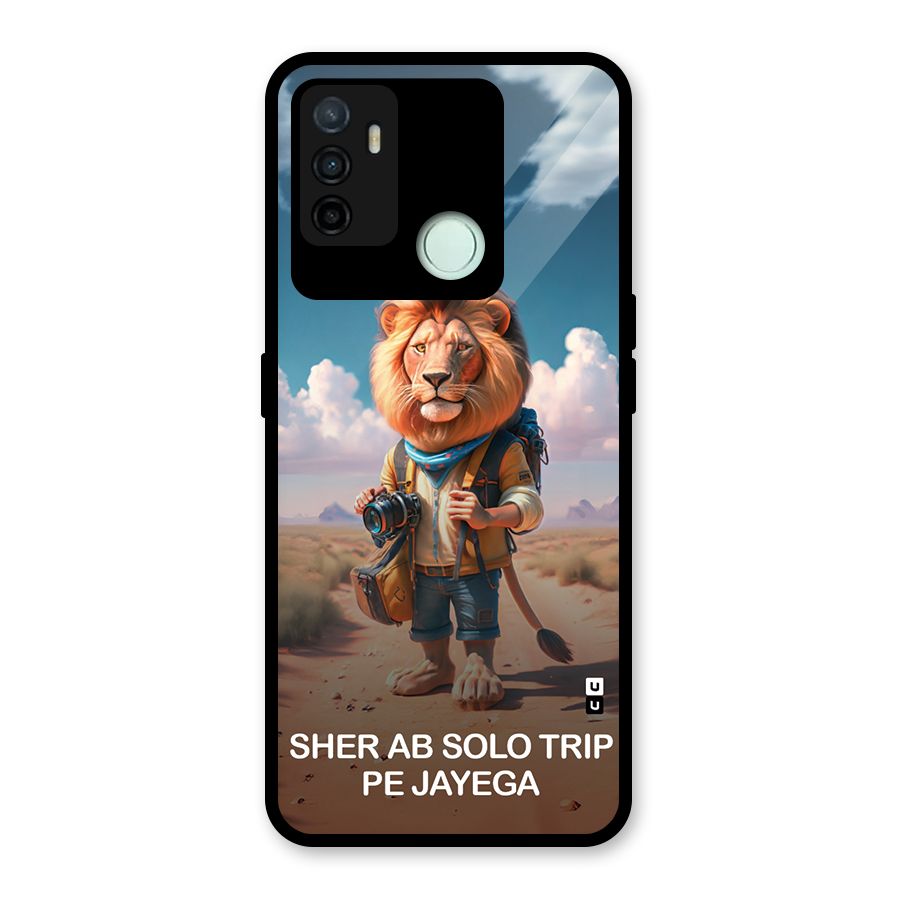 Sher Solo Trip Glass Back Case for Oppo A53