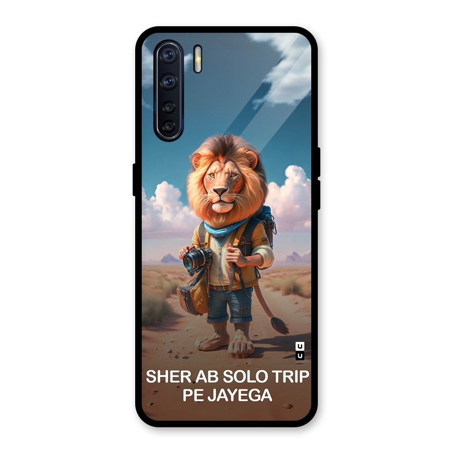 Sher Solo Trip Glass Back Case for Oppo F15