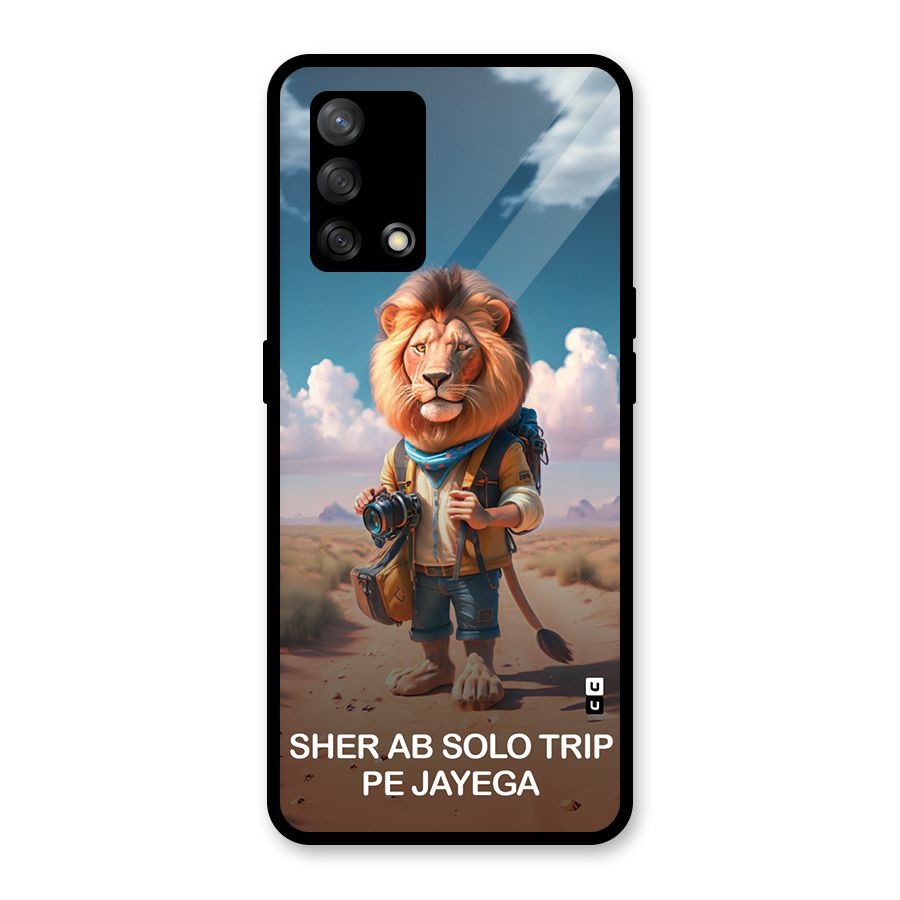 Sher Solo Trip Glass Back Case for Oppo F19
