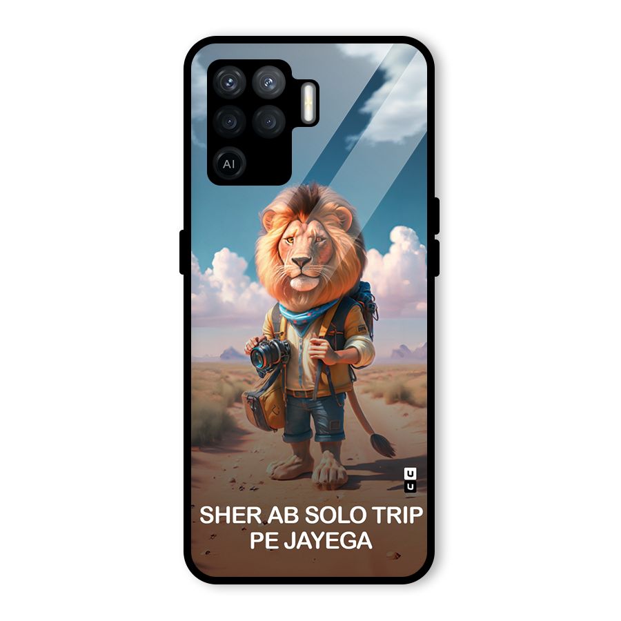 Sher Solo Trip Glass Back Case for Oppo F19 Pro