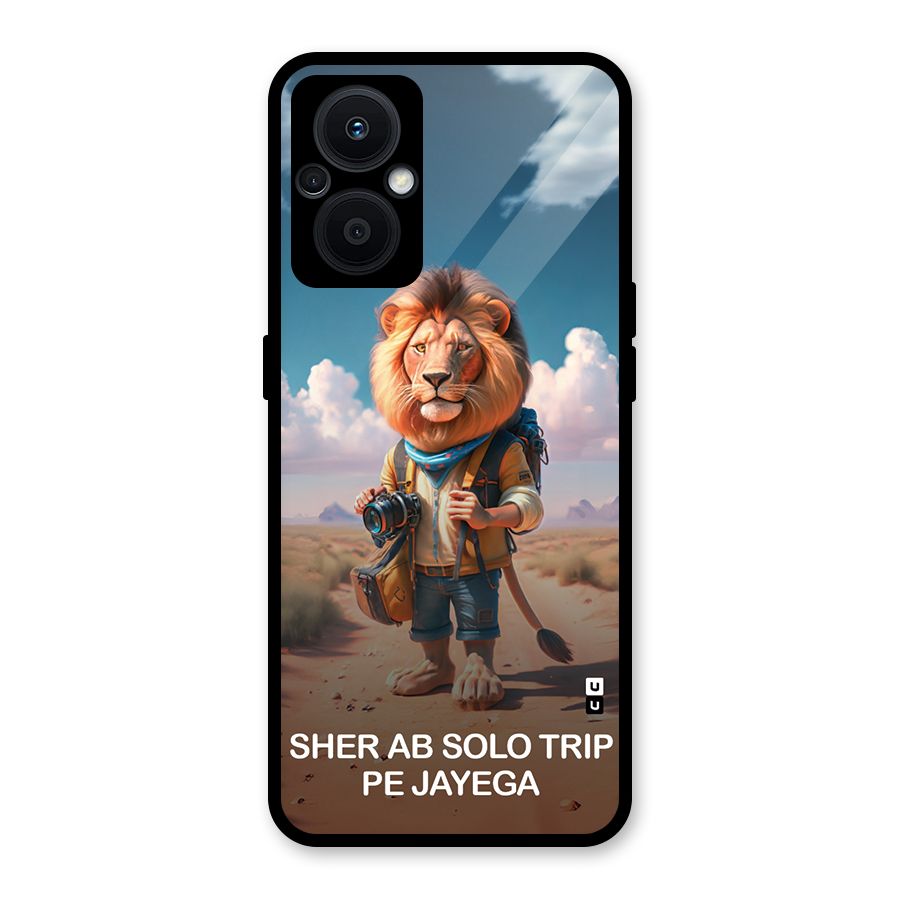 Sher Solo Trip Glass Back Case for Oppo F21s Pro 5G